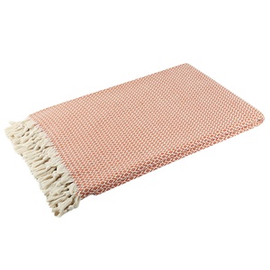 Manta personalizada al por mayor para sofá, cama, sillón, mantas suaves y cálidas, 100% algodón turco, decoración de lujo para el hogar, manta de viaje - Product Image 3