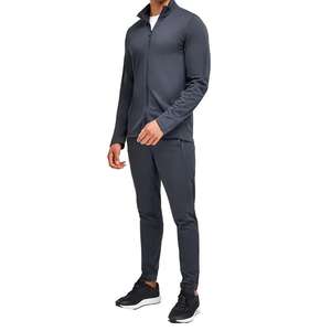 Vente en gros de survêtement pour hommes logo personnalisé veste coupe-vent à capuche zippée en nylon et polyester pour hommes pantalon de survêtement survêtement - Product Image 4