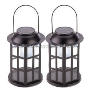 Linterna de vela de Metal hecha a mano de alta calidad India para decoración del hogar aniversarios uso de oficina características portavelas de madera tarro - Product Image 1