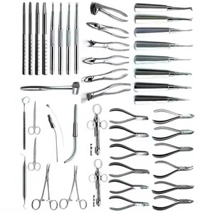 Juego de 45 Piezas de Instrumentos Quirúrgicos Dentales Profesionales de Acero Inoxidable de Clase III con Fuente de Alimentación Manual, Incluye Elevadores de Extracción - Product Image 6