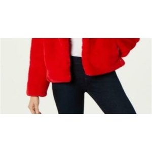 INC International Concepts Cappotto Reversibile in Ecopelliccia da Donna, Rosso, Taglia Media, Lunghezza Corta, Parka Imbottito in Cotone con Cerniera in Lana - Product Image 3