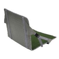 Siège de camping confortable avec logo personnalisé, rembourrage de sol, siège pliable léger, coussin de siège de stade avec dossier pour événements en plein air
