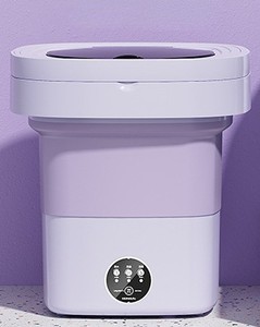 Mini machine à laver pliante portable de voyage à lumière bleue 16L Machine à laver automatique pour petits sous-vêtements domestiques Machine à laver et sèche-linge - Product Image 3