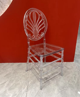 Chaises de banquet transparentes en acrylique pour événements, chaises Chiavari pour mariage