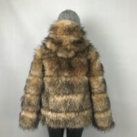 Abrigo largo de invierno para mujer, talla grande, personalizado, cálido, estampado, de poliéster, con forro de lino y piel sintética, envío gratis, venta al por mayor