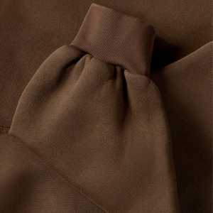 Sweat à capuche oversize d'hiver avec poche kangourou, imprimé personnalisé, 100% coton, molleton lourd, écologique - Vente en gros OEM - Product Image 5