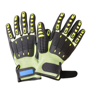 Guante de cuero de vaca de buena calidad con guante de seguridad Precio de alta calidad Guantes de seguridad laboral Guantes de trabajo de seguridad transpirables - Product Image 4