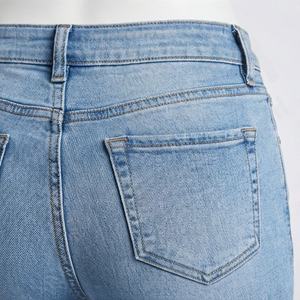 Pantalones Vaqueros Acampanados de Mezclilla para Mujer, Diseño Nuevo, Hechos a Medida, Casuales, Rectos, con Logotipo Personalizado, Pantalones de Moda - Product Image 5