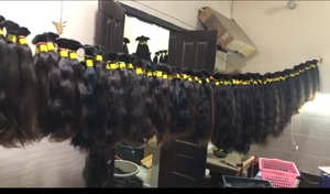 100% Real Raw Indian Remy Hair Bundle Extension Pas Cher 100% Cheveux Humains Vague Naturelle et Styles Crépus Vendeur Direct - Product Image 6