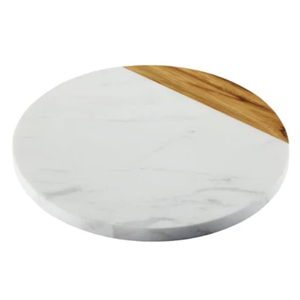 Bandeja Giratoria Rústica de Madera, Hecha a Mano, para Servir, Elegante Accesorio de Cocina para Organizar la Mesa de Comedor - Product Image 6