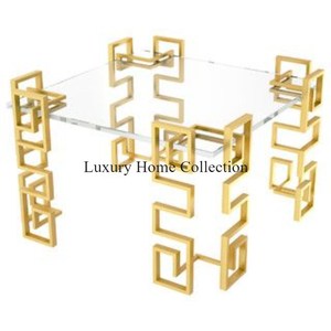 Mesa auxiliar de Metal con diseño de árbol y mesa de consola con forma de rectángulo de madera, suministro de Hotel de diseño lujoso hecho a mano - Product Image 6