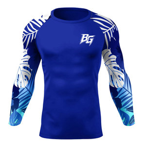 Rashguard de MMA Personalizado para Hombre de Calidad Premium - Tejido Transpirable de Secado Rápido de Spandex/Poliéster, Diseño Personalizable, Precio - Product Image 1