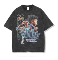 Sérigraphie en vrac en gros pierre à bord coupé délavé à l'acide Boxy personnalisé recadrée 100% coton soleil délavé T-Shirt vieilli