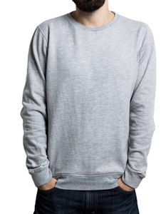 Sweat-shirt à manches longues décontracté pour hommes 100% coton tissu éponge saison d'hiver motif solide lavage enzymatique et lavage acide brodé - Product Image 5