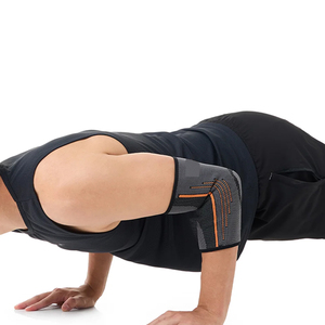 Coudières en toile élastique personnalisées Ville Sports - Respirantes, durables, antidérapantes, légères, souples, support universel pour le coude - Product Image 3