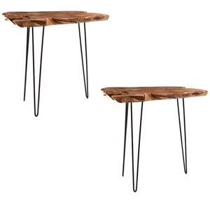 New Collection Wooden Metal Legs Restaurant <b>Table</b> Modern Designs <b>High</b> Quality Export Direct Factory From Central Java Indonesia - Product Image 2