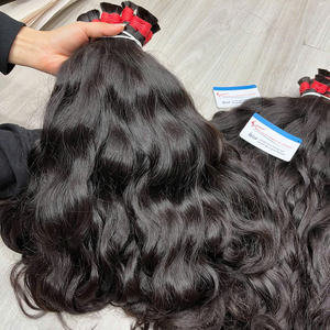 Noir vietnamien en vrac couleur extension de cheveux naturel ondulé prix de gros de l'usine disponible en stock maintenant - Product Image 2
