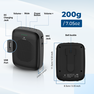 A009เครื่องขยายเสียงขนาดเล็กระดับมืออาชีพพร้อมชุดหูฟังไมโครโฟนไร้สายเอาต์พุต<span class=keywords><strong>15W</strong></span> ครอบคลุม5000 - Product Image 2