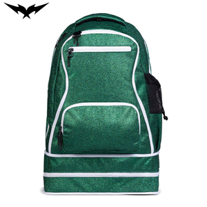 Mochila de gran capacidad unisex con brillantina para animadoras, bolso de baile moderno y brillante con cremallera impermeable - Product Image 1