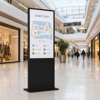 Pantalla Comercial Independiente de 75 Pulgadas para Anuncios, Reproductor Android 4K para Tiendas Emblemáticas, Pantalla de Marca con Opción de Android/Windows