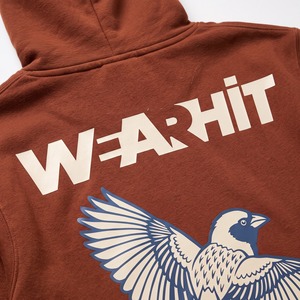 Heavy <b>Fleece</b> Two Piece Tracksuit DTF Print Pullover Hoodie Cargo <b>Joggers</b> 420 GSM Burnt Sienna Custom Logo - Product Image 4