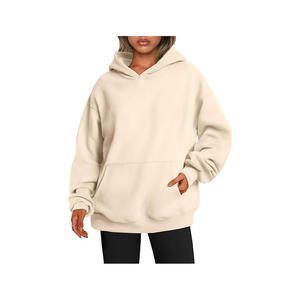 Sweat à capuche double épaisseur Streetwear avec logo personnalisé Pour femmes sweats à capuche graphiques sweats à capuche unis - Product Image 1
