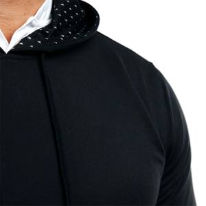 Vente en gros OEM de vêtements de ville pour hommes sweats à capuche graphiques à manches longues sans manches ajustés brodés fuselés doublure polaire grande taille - Product Image 6