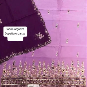 Designer moderne indien pakistanais vêtements non cousus à la main belle fête porter des costumes mode avant traditionnel - Product Image 1