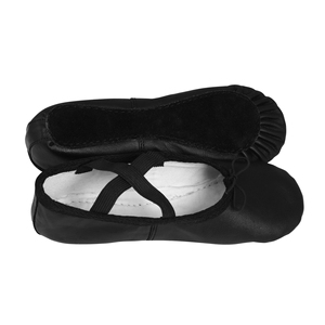 Precio barato Mujeres Sin tacón Personaje adulto Zapatos de baile de cuero Zapatos de baile duro de cuero negro - Product Image 4