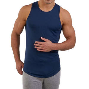 Camisetas sin mangas para hombre de talla grande, transpirables, cosidas a máquina, con logotipo personalizado bordado, tirantes anchos, cuello en U, estilo jersey. - Product Image 4