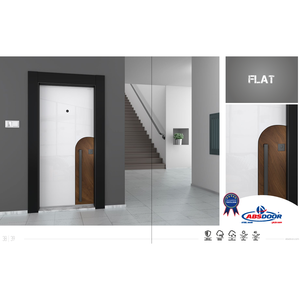 Puerta de Seguridad de Acero ABSDOOR CARRAR, Hecha a Mano, Acabado Interior Manual, Entrada para Apartamentos, Villas, Hoteles, Turquía - Product Image 3