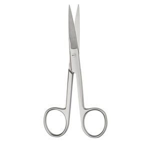 Ciseaux chirurgicaux manuels droits de qualité médicale, classe II, lames tranchantes/tranchantes, finition miroir, OEM, étiquette privée disponible, CE ISO - Product Image 1