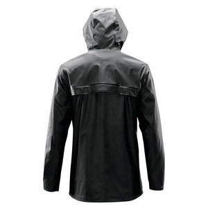Chaqueta Impermeable Ligera de Alta Calidad Color Negro para Exteriores, Chaqueta de Lluvia para Senderismo con Capucha Ajustable - Product Image 5