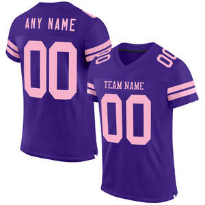 Maillot de football américain personnalisé pratique jeu scolaire équipe club de jeunes match d'entraînement uniforme durable - Product Image 1