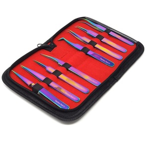 Hermoso Kit de pinzas de acero inoxidable arcoíris Kit de pinzas de precisión - Product Image 4