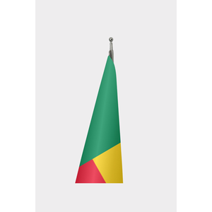 Custom Benin Indoor <b>Flag</b> with Aluminum <b>Pole</b> Digital Printing & Custom Logo-Display Ready - Product Image 3