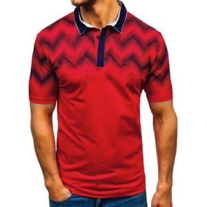 Varios colores disponibles Polo de algodón de alta calidad para hombre Ajuste de lujo Ropa informal versátil Suave de talla grande Impreso de punto - Product Image 4