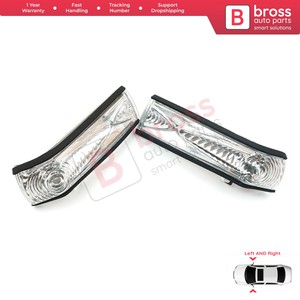 BSP908 2ชิ้นด้านข้างประตูปีกกระจกไฟแสดงสถานะเลนส์สีขาวซ้ายและขวา71765449, 95511536, 1428578, 71765377, 95511534, - Product Image 2