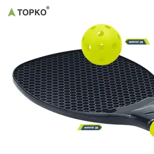 TOPKO alta calidad PP plástico ligero portátil Pickleball Paddle raqueta interior al aire libre Pickleball raqueta conjunto