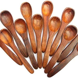 Juego de 12 Cucharas de Madera Hechas a Mano para Especias, Mini Cucharas de Madera Natural para Sal, Azúcar, Té, Café, Condimentos, Utensilios de Cocina - Product Image 1