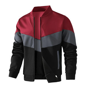 Chaqueta Bomber Unisex de lujo Estilo vintage Tela de satén Bordado Technics Soporte Cremallera Personalizable Rojo Gris Negro Invierno - Product Image 1