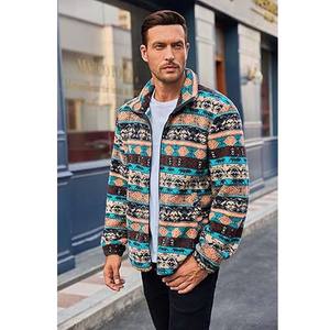 Veste polaire d'hivernage veste brodée à quantité minimale de commande bas homme randonnée manteaux en gros pour hommes patchs personnalisés veste d'hiver Sherpa - Product Image 3