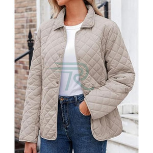 Chaqueta Acolchada de Otoño para Mujer Razorts International, Gruesa, Sólida, Corte Regular, Talla Grande, con Bolsillo Canguro y Cierre de Cremallera - Product Image 3