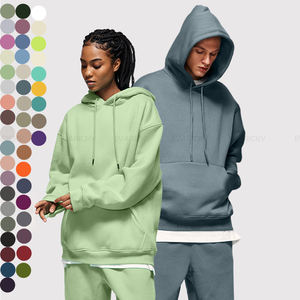 Vente en gros de sweats à capuche en polaire d'hiver de haute qualité, 51% coton, 49% polyester, poche, séchage rapide, respirant, doux, cordon de serrage, couleurs personnalisées - Product Image 1