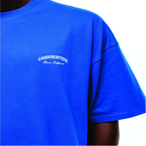 Nuevo diseño de lujo de calidad de algodón de ajuste suelto Little Drop Shoulder marca en blanco hombres Camiseta estilo de gran tamaño - Product Image 3