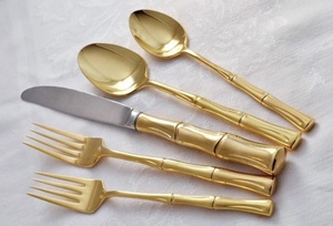 Nouveauté Ensemble de couverts en acier inoxydable avec incrustation de nacre et design plaqué argent Spécial pour la décoration de la maison Ensemble de couverts de table - Product Image 6