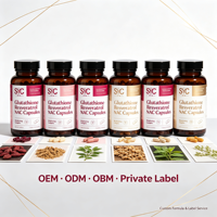 Capsules de collagène OEM 7-en-1 avec resvératrol pour soutenir la défense immunitaire et le métabolisme, 120 capsules, marque privée, vente en gros