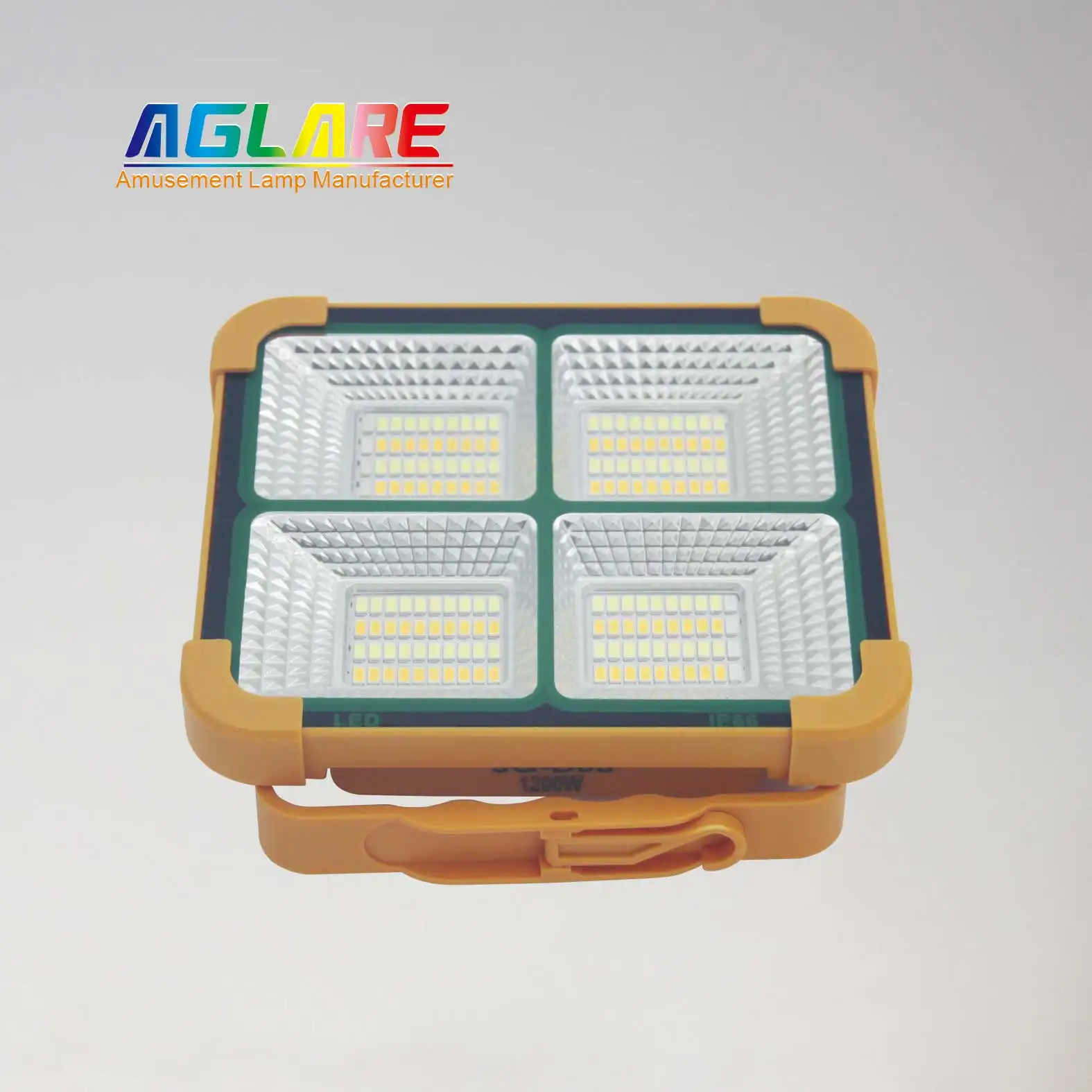 Aglare IP66 Wasserdichtes Solar licht Wiederauf lad bares Outdoor-Camping licht LED Solar-Flutlicht