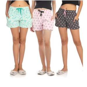 กางเกงขาสั้นทรงเอไลน์ผ้าฝ้ายสำหรับผู้หญิง คุณภาพสูง เป็นมิตรกับสิ่งแวดล้อม ระบายอากาศได้ดี สไตล์ลำลอง สปอร์ต พิมพ์ลาย สไตล์ตะวันตก โบฮีเมียน - Product Image 5