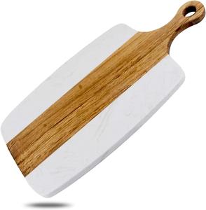 Tabla para picar mármol de Acacia, mesa de comedor de cocina para el hogar, Simple y atractiva, novedad, venta al por mayor - Product Image 1